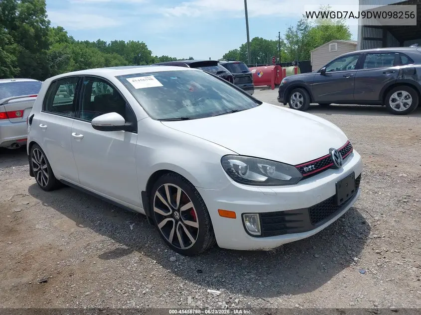 2013 Volkswagen Gti 4-Door Autobahn VIN: WVWGD7AJ9DW098256 Lot: 45456798