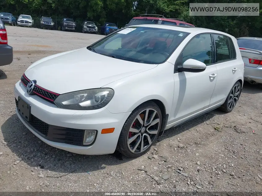 2013 Volkswagen Gti 4-Door Autobahn VIN: WVWGD7AJ9DW098256 Lot: 45456798