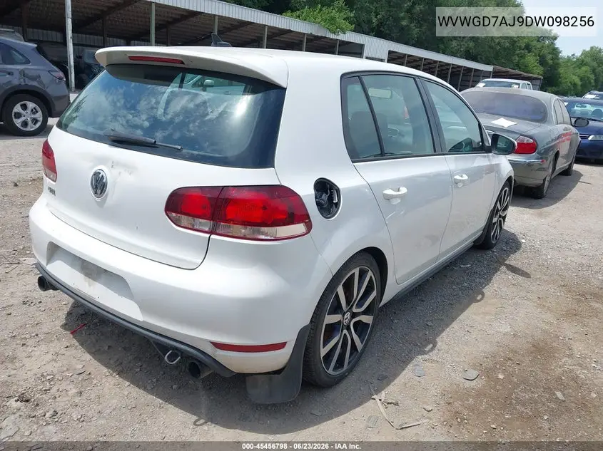2013 Volkswagen Gti 4-Door Autobahn VIN: WVWGD7AJ9DW098256 Lot: 45456798