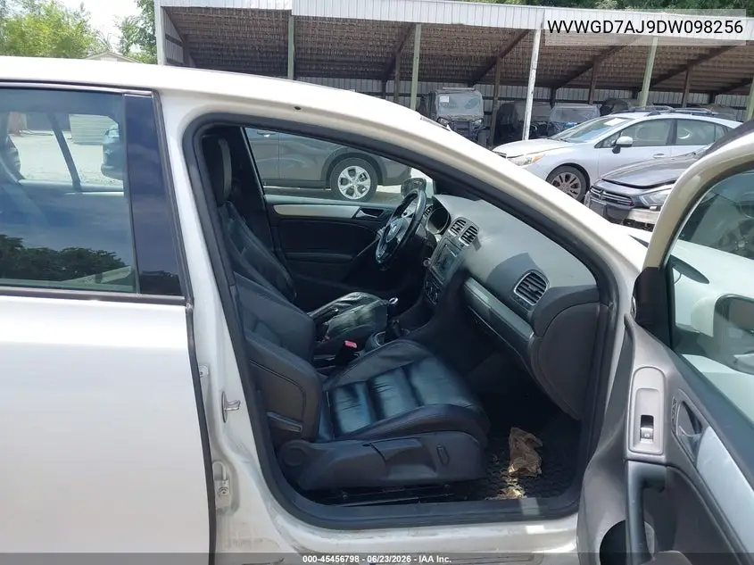 2013 Volkswagen Gti 4-Door Autobahn VIN: WVWGD7AJ9DW098256 Lot: 45456798