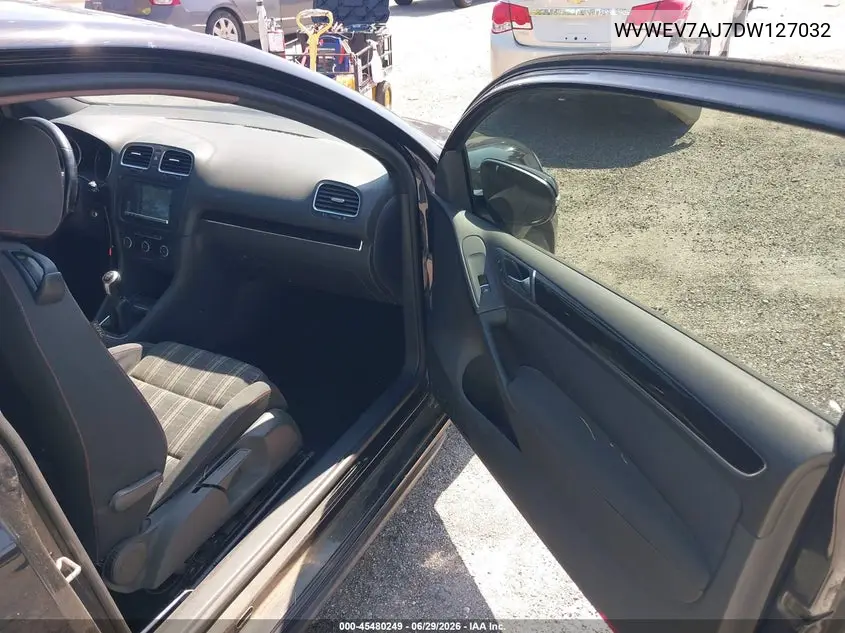 2013 Volkswagen Gti 2-Door VIN: WVWEV7AJ7DW127032 Lot: 45480249