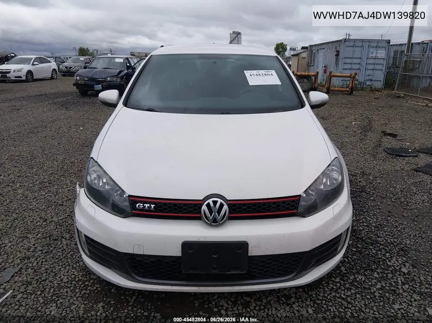 2013 Volkswagen Gti Wolfsburg Edition VIN: WVWHD7AJ4DW139820 Lot: 45482804