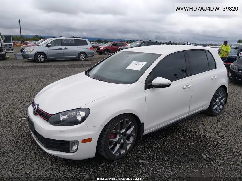 2013 Volkswagen Gti Wolfsburg Edition VIN: WVWHD7AJ4DW139820 Lot: 45482804