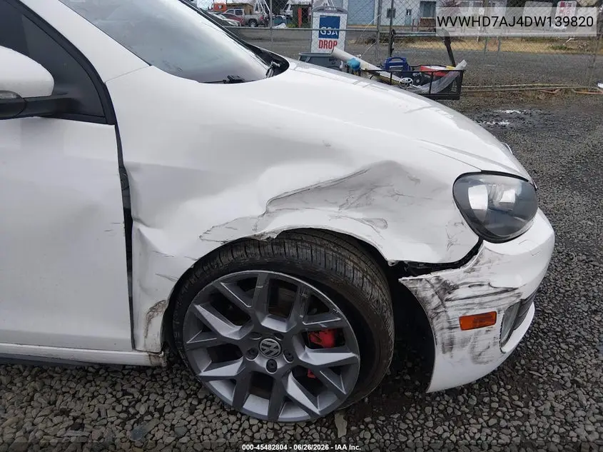 2013 Volkswagen Gti Wolfsburg Edition VIN: WVWHD7AJ4DW139820 Lot: 45482804