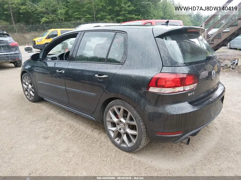 2013 Volkswagen Gti Wolfsburg Edition VIN: WVWHD7AJ8DW140419 Lot: 45509499