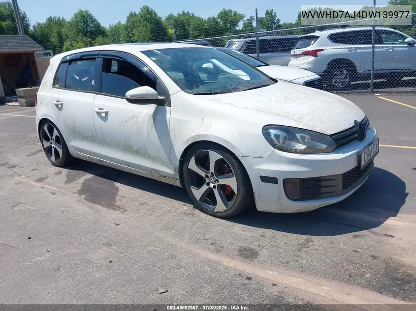 2013 Volkswagen Gti 4-Door/4-Door Autobahn/Drivers Edition/Wolfsburg Edition VIN: WVWHD7AJ4DW139977 Lot: 45592587