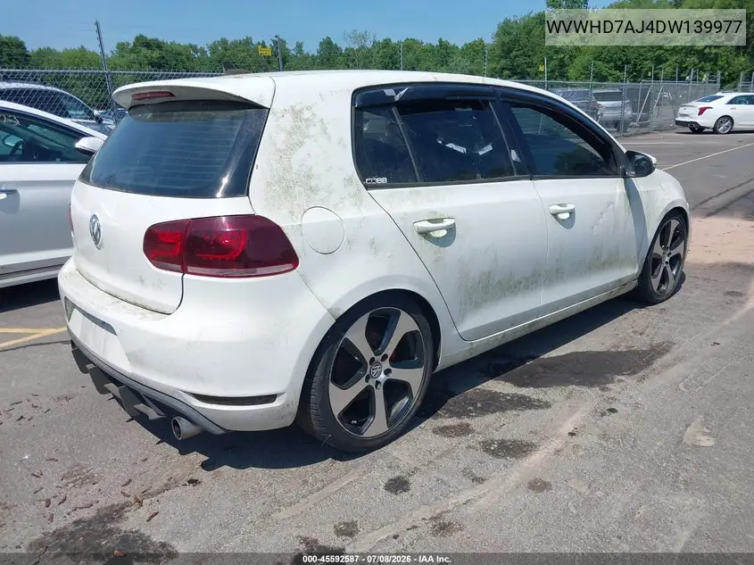 2013 Volkswagen Gti 4-Door/4-Door Autobahn/Drivers Edition/Wolfsburg Edition VIN: WVWHD7AJ4DW139977 Lot: 45592587