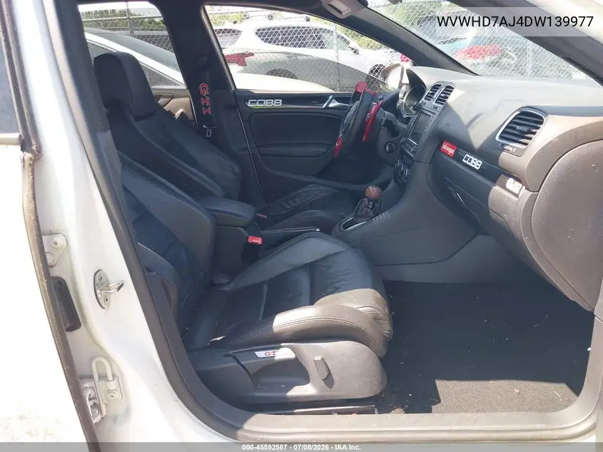 2013 Volkswagen Gti 4-Door/4-Door Autobahn/Drivers Edition/Wolfsburg Edition VIN: WVWHD7AJ4DW139977 Lot: 45592587