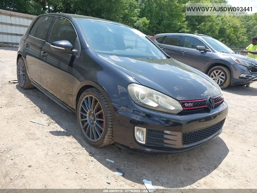 2013 Volkswagen Gti 4-Door VIN: WVWGV7AJ5DW093441 Lot: 45628114