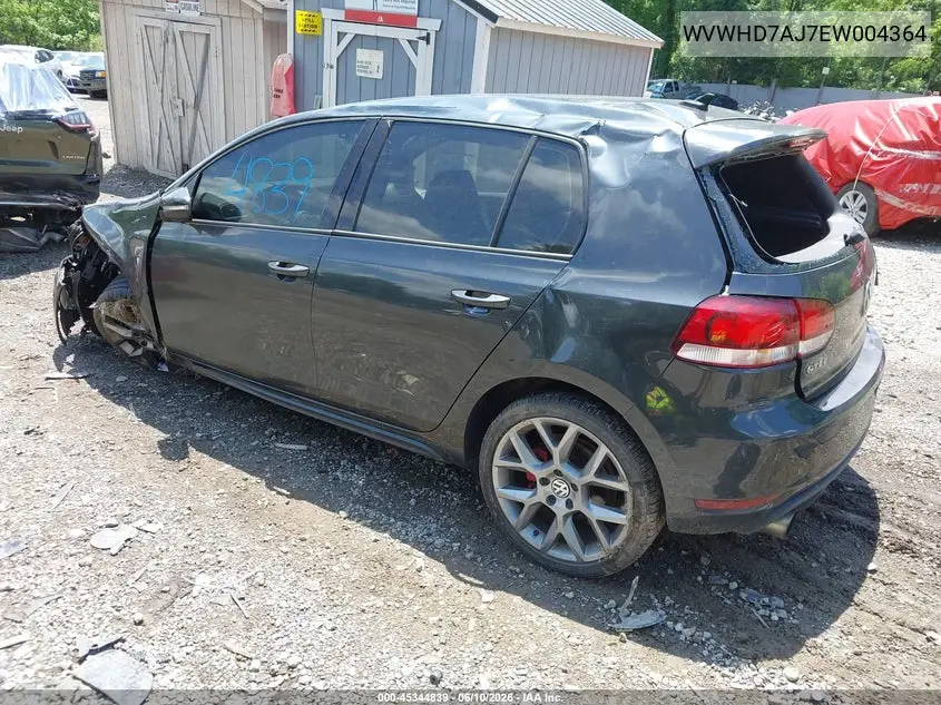 2014 Volkswagen Gti Wolfsburg Edition VIN: WVWHD7AJ7EW004364 Lot: 45344839