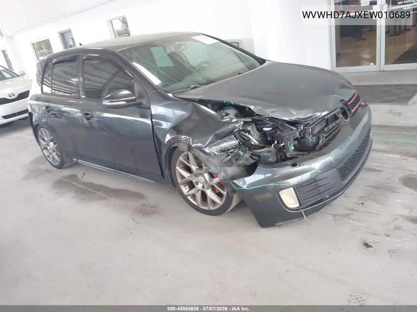 2014 Volkswagen Gti VIN: WVWHD7AJXEW010689 Lot: 45564936