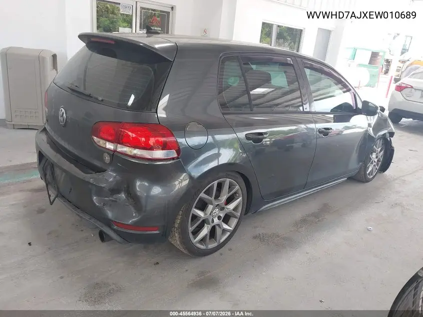 2014 Volkswagen Gti VIN: WVWHD7AJXEW010689 Lot: 45564936