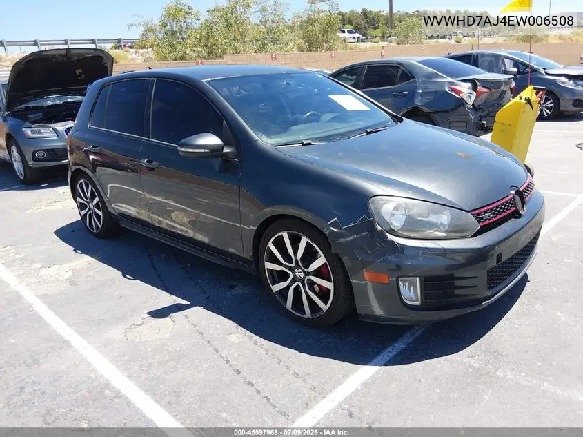 2014 Volkswagen Gti Wolfsburg Edition VIN: WVWHD7AJ4EW006508 Lot: 45597968