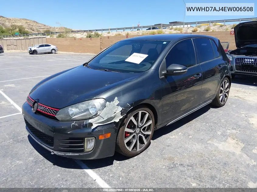 2014 Volkswagen Gti Wolfsburg Edition VIN: WVWHD7AJ4EW006508 Lot: 45597968