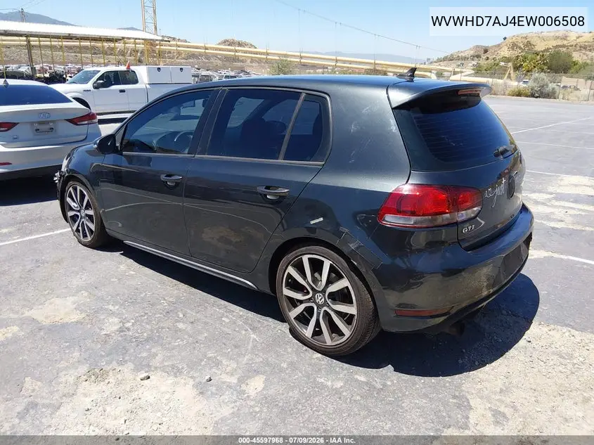 2014 Volkswagen Gti Wolfsburg Edition VIN: WVWHD7AJ4EW006508 Lot: 45597968