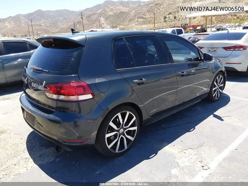 2014 Volkswagen Gti Wolfsburg Edition VIN: WVWHD7AJ4EW006508 Lot: 45597968