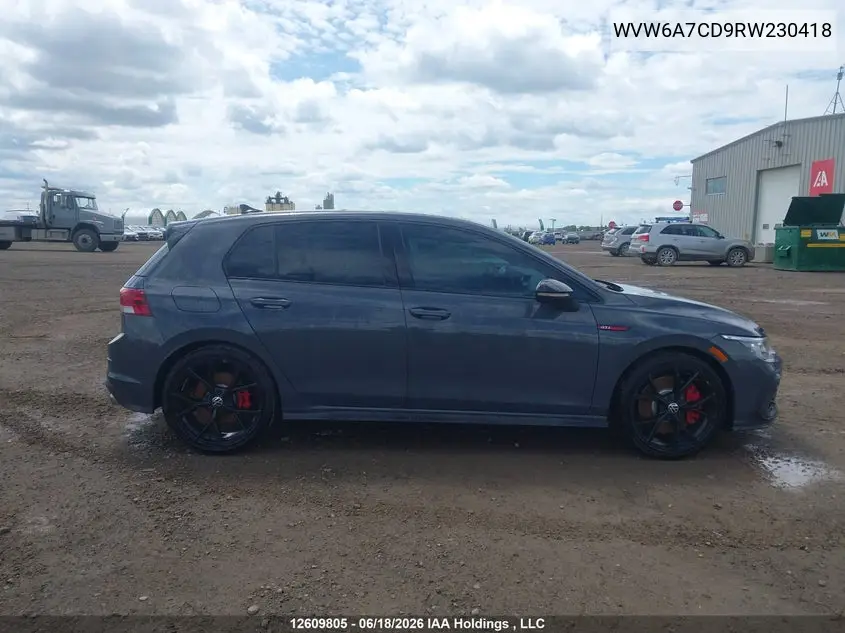 2024 Volkswagen Gti Performance VIN: WVW6A7CD9RW230418 Lot: 12609805