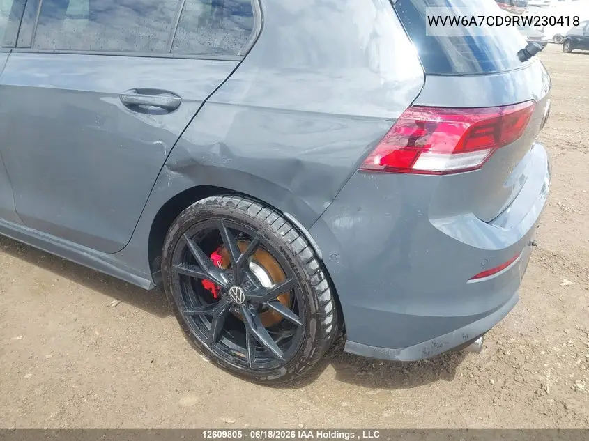 2024 Volkswagen Gti Performance VIN: WVW6A7CD9RW230418 Lot: 12609805