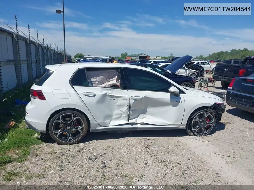 2026 Volkswagen Gti VIN: WVWME7CD1TW204544 Lot: 12625381