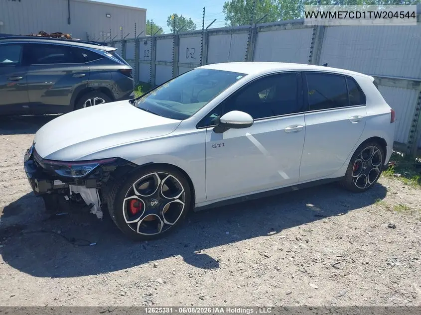 2026 Volkswagen Gti VIN: WVWME7CD1TW204544 Lot: 12625381