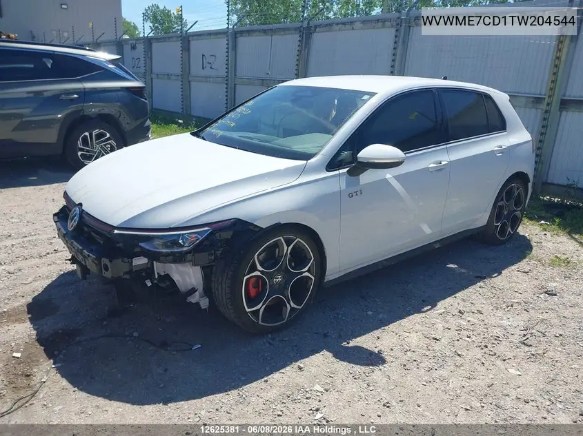 2026 Volkswagen Gti VIN: WVWME7CD1TW204544 Lot: 12625381