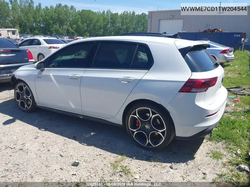 2026 Volkswagen Gti VIN: WVWME7CD1TW204544 Lot: 12625381
