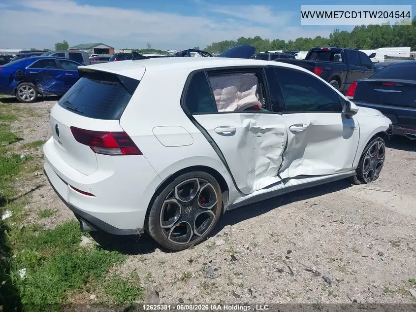 2026 Volkswagen Gti VIN: WVWME7CD1TW204544 Lot: 12625381