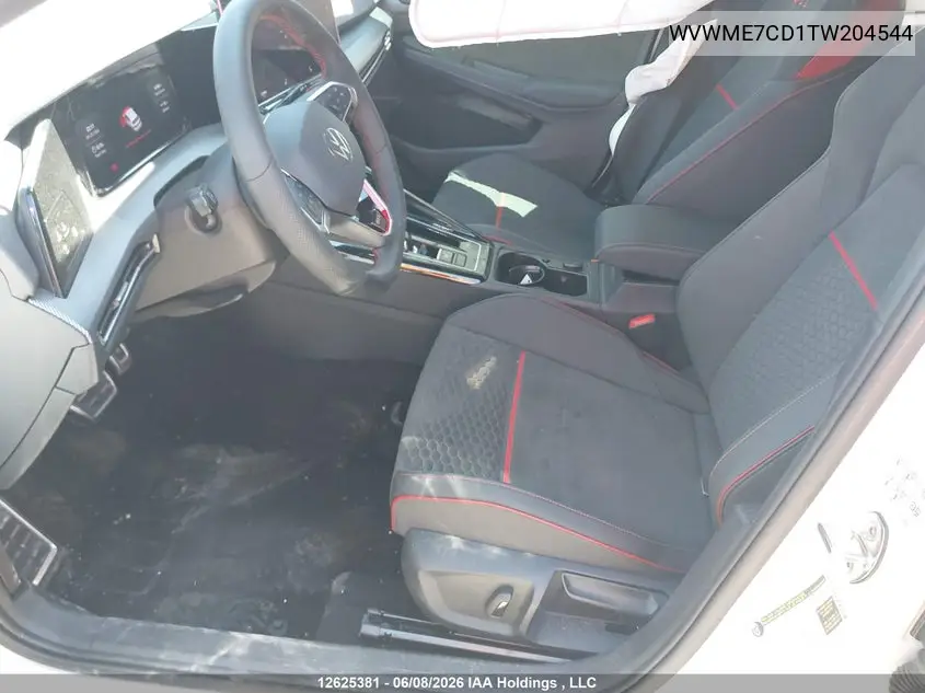 2026 Volkswagen Gti VIN: WVWME7CD1TW204544 Lot: 12625381