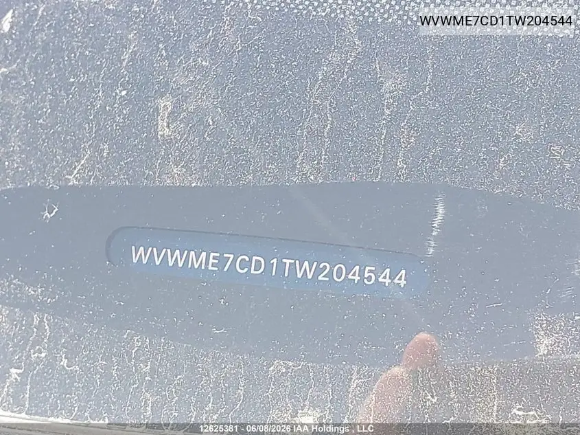 2026 Volkswagen Gti VIN: WVWME7CD1TW204544 Lot: 12625381