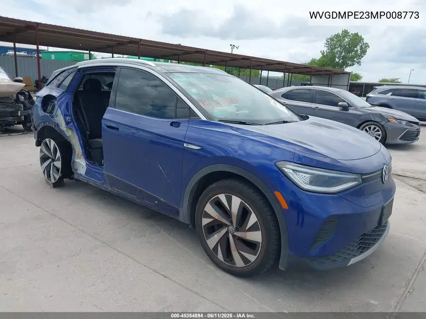 2021 Volkswagen Id.4 1St Edition VIN: WVGDMPE23MP008773 Lot: 45354894