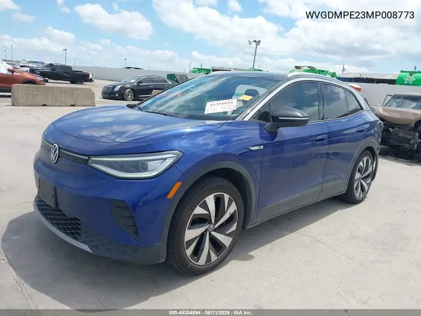 2021 Volkswagen Id.4 1St Edition VIN: WVGDMPE23MP008773 Lot: 45354894