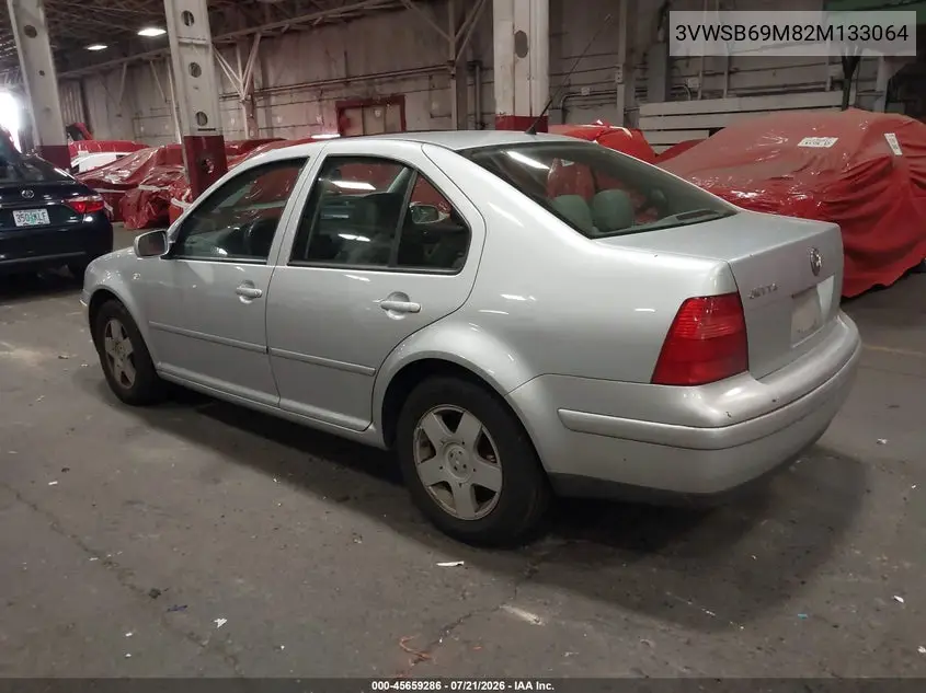 2002 Volkswagen Jetta Gls VIN: 3VWSB69M82M133064 Lot: 45659286