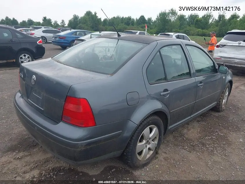 2003 Volkswagen Jetta Gls 2.0L VIN: 3VWSK69M73M142176 Lot: 45651557