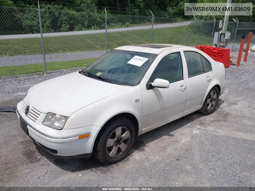 2004 Volkswagen Jetta Gls Tdi VIN: 3VWSR69MX4M143609 Lot: 45428002