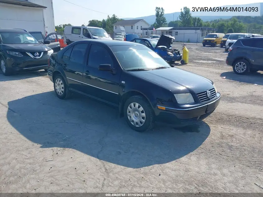 2004 Volkswagen Jetta Gl VIN: 3VWRA69M64M014093 Lot: 45630765