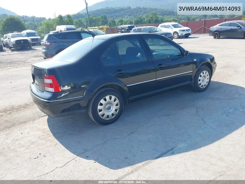2004 Volkswagen Jetta Gl VIN: 3VWRA69M64M014093 Lot: 45630765