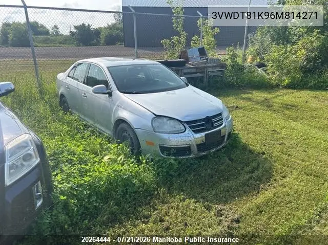 2006 Volkswagen Jetta Gls Tdi VIN: 3VWDT81K96M814271 Lot: 20264444