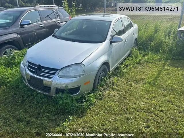 2006 Volkswagen Jetta Gls Tdi VIN: 3VWDT81K96M814271 Lot: 20264444