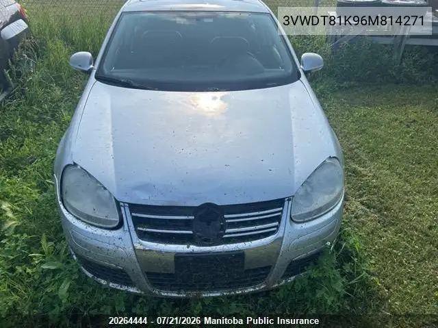 2006 Volkswagen Jetta Gls Tdi VIN: 3VWDT81K96M814271 Lot: 20264444