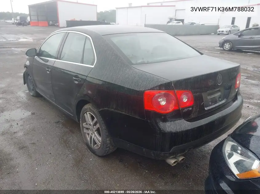 2006 Volkswagen Jetta 2.5 VIN: 3VWRF71K36M788032 Lot: 45213899