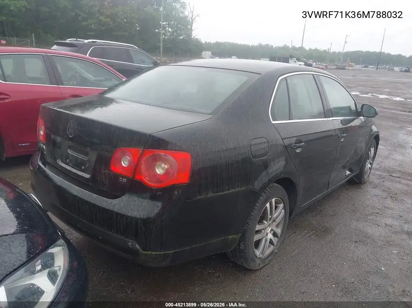 2006 Volkswagen Jetta 2.5 VIN: 3VWRF71K36M788032 Lot: 45213899