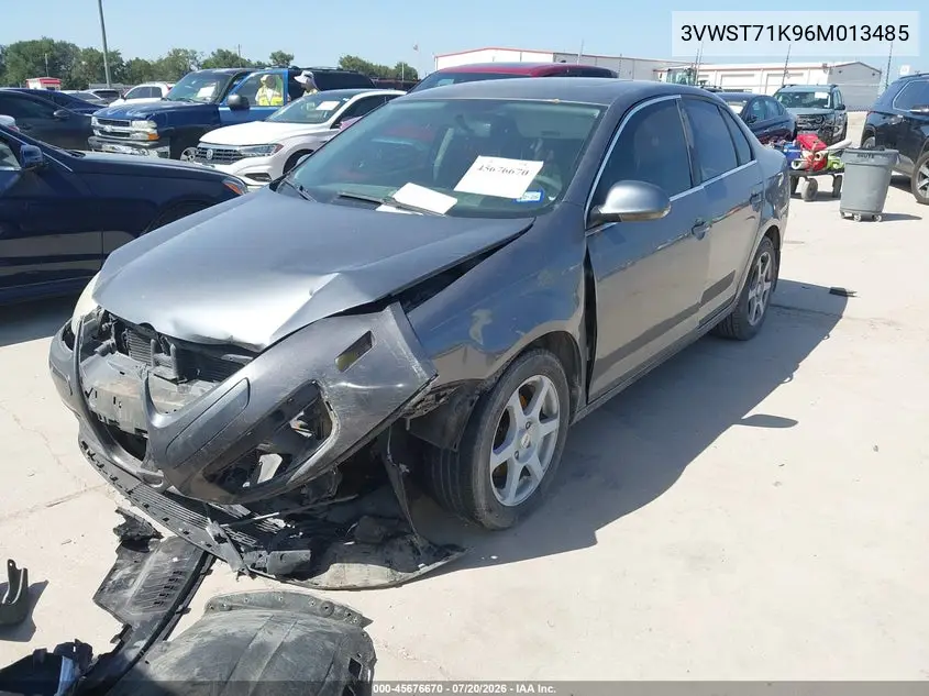 2006 Volkswagen Jetta Tdi VIN: 3VWST71K96M013485 Lot: 45676670
