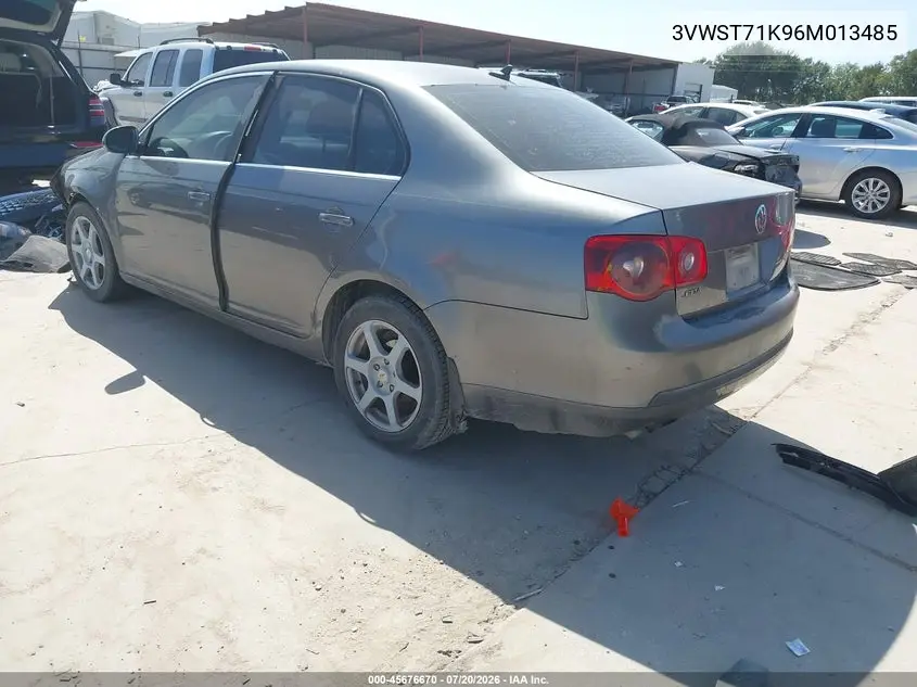 2006 Volkswagen Jetta Tdi VIN: 3VWST71K96M013485 Lot: 45676670