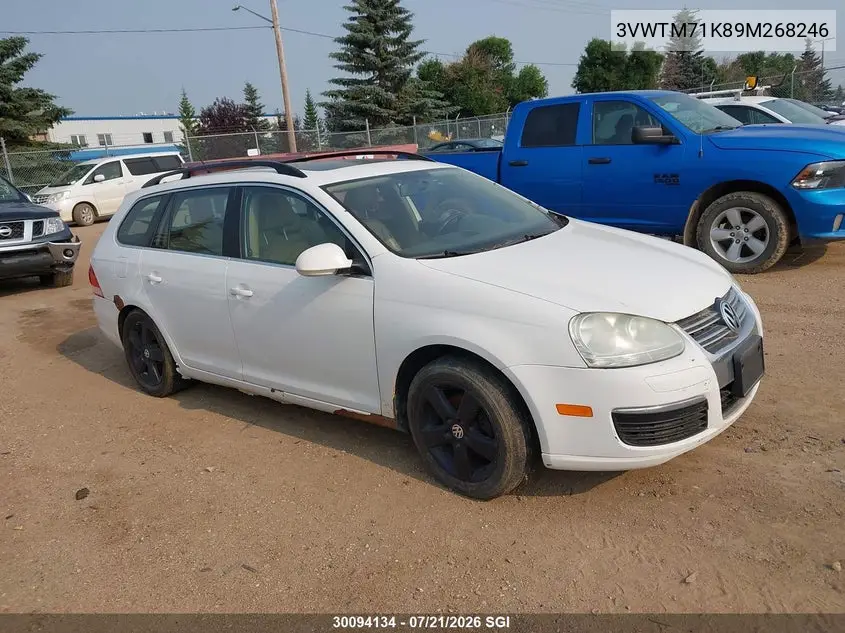 2009 Volkswagen Jetta Se VIN: 3VWTM71K89M268246 Lot: 30094134