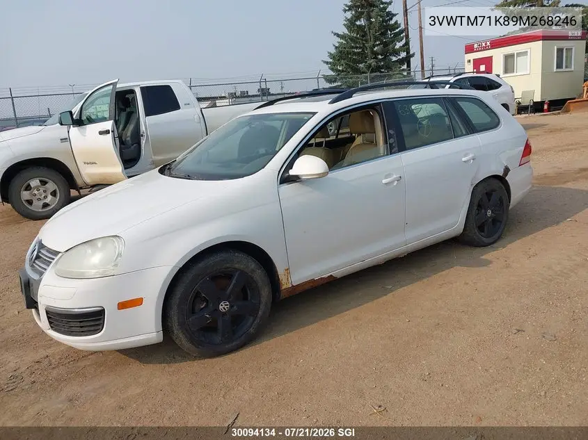 2009 Volkswagen Jetta Se VIN: 3VWTM71K89M268246 Lot: 30094134