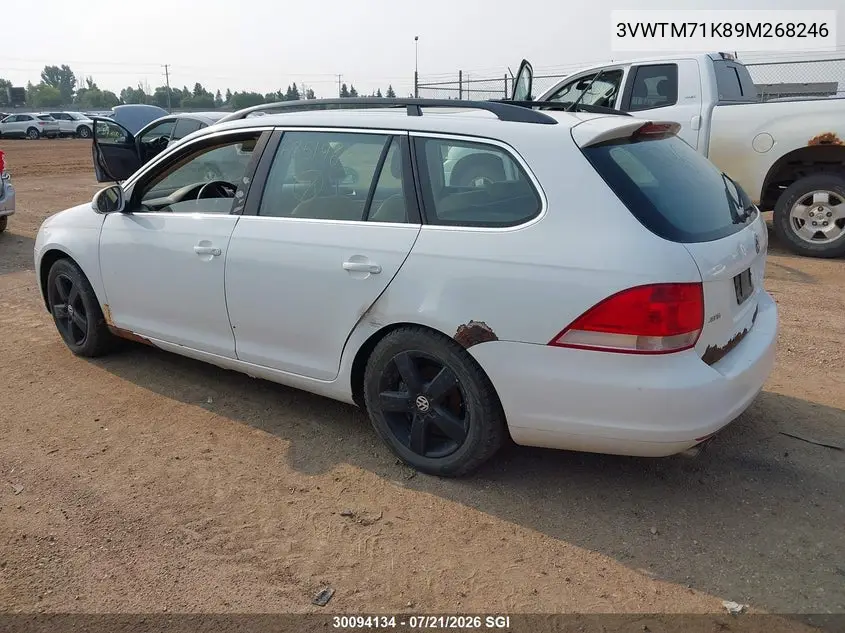 2009 Volkswagen Jetta Se VIN: 3VWTM71K89M268246 Lot: 30094134