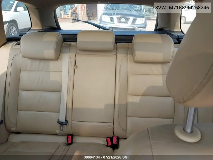 2009 Volkswagen Jetta Se VIN: 3VWTM71K89M268246 Lot: 30094134