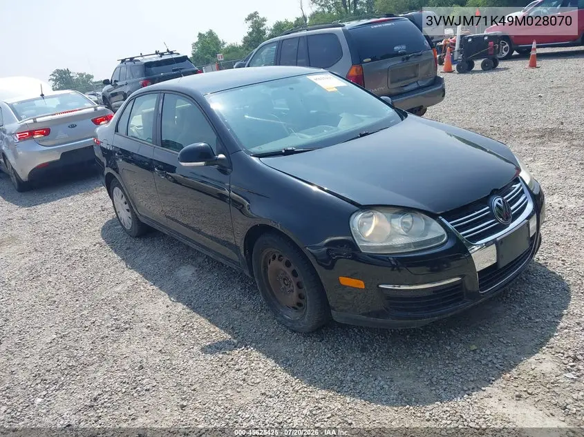 2009 Volkswagen Jetta S VIN: 3VWJM71K49M028070 Lot: 45625425