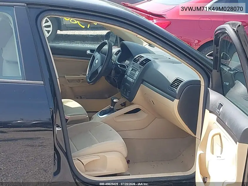 2009 Volkswagen Jetta S VIN: 3VWJM71K49M028070 Lot: 45625425