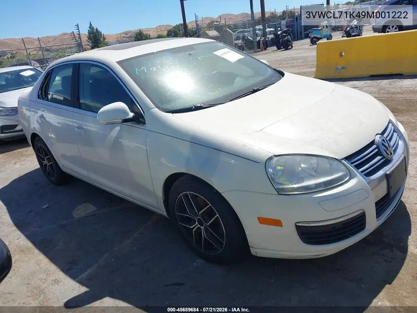 2009 Volkswagen Jetta Tdi Loyal Edition VIN: 3VWCL71K49M001222 Lot: 45689684